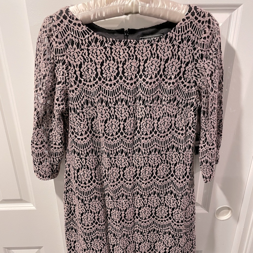 Jessica Howard 64-Day Lace Zip Up Dress, A-Line, Size 10 Petite NWT